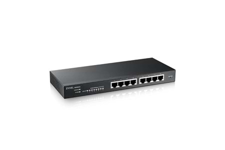 ZyXEL GS1915-8, 8 Port, GigaBit, Yönetilebilir, Masaüstü Akıllı Switch