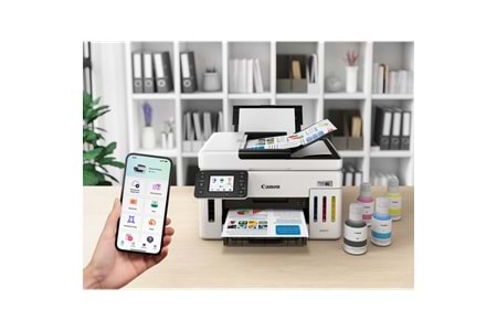 CANON MAXIFY GX6140, Renkli, Mürekkep Mega Tanklı, Yazıcı, Tarayıcı, Wifi, Lan, Duplex, ORİJİNAL MÜREKKEP