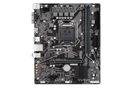 GIGABYTE H510M H V2, rev.1.0, 3200Mhz, 2xDDR4, M.2, D-SUB, HDMI, 10-11.Nesil, LGA1200 Soket, Anakart