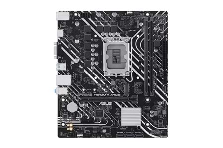 ASUS PRIME H610M-K ARGB, 2xDDR5, M.2,D-SUB, HDMI,12-13.14.Nesil, LGA1700 Soket, Anakart
