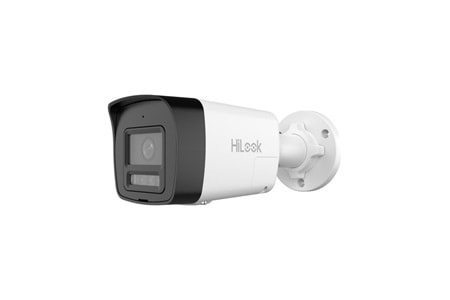 HILOOK IPC-B120HA-LUFC, 2Mpix, 2,8mm Lens, H265+, Dual Light, 30Mt Gece Görüşü, Dahili Mikrofon, IP67, PoE, Bullet, IP Kamera