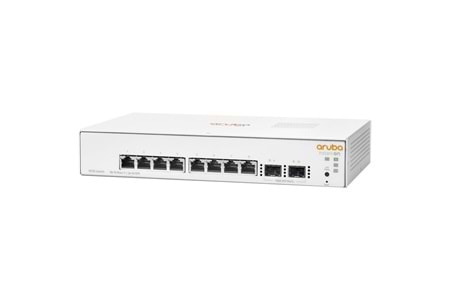 HP Aruba Instant On, JL680A, 1930-8G, 8Port, GigaBit, 2 Port Gigabit SFP, Yönetilebilir, Rack Mount Switch