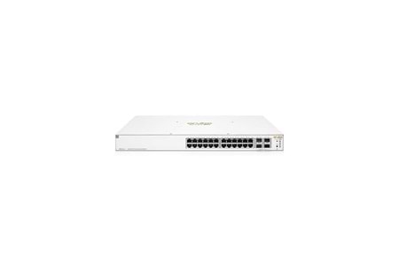 HP Aruba Instant On, JL684B, 1930-24G, 24Port, GigaBit, PoE 370W, 4 Port Gigabit SFP, Yönetilebilir, Rack Mount Switch