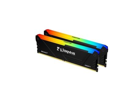 KINGSTON Beast, KF436C18BB2AK2/32TR, 32Gb (2x16Gb), 3600Mhz, DDR4, CL18, RGB, Desktop Gaming RAM (Soğutuculu)