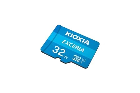 KIOXIA 32GB Exceria, LMEX1L032GG2, UHS-1, CL10, 100Mb/s, MicroSD Kart Bellek (SD Adaptörlü)