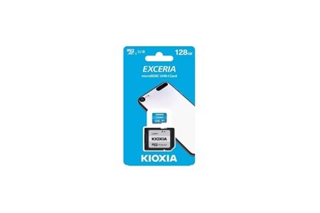 KIOXIA 128GB ExceriaG2, LMEX1L128GG2, U1 V30 4K, CL10, 100Mb/s, MicroSD Kart Bellek (SD Adaptörlü)