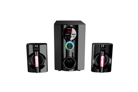 MIKADO MD-95BT, 20W, 2+1, Masaüstü, FM/BT/SD/USB, RGB Aydınlatma, Siyah Kasa, Speaker