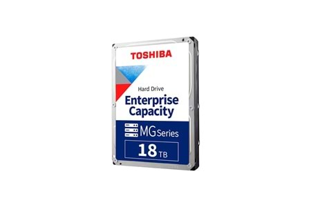TOSHIBA ENTERPRISE, MG09ACA18TE, 3.5", 18TB, 512Mb 7200 Rpm, 7/24 Güvenlik, Data Center, Nas, Server, HDD