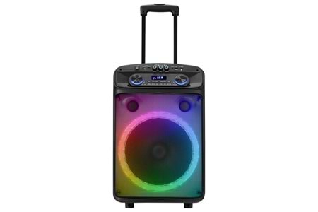 MIKADO MD-BT505, 60W, Taşınabilir, USB/BT/TF/TWS, RGB Aydınlatma, Toplantı, Parti, Açık Hava Speaker. Kablosuz El ve Kafa Mikrofonu Hediyeli