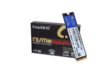 TwinMOS NVMe1TB2280AP, AlphaPro, 1TB, 3600-3250Mb/s, Gen3, NVMe PCIe M.2 2280, SSD, TLC, 3DNAND