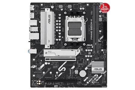 ASUS PRIME B850M-K, 2xDDR5, 2x M.2, DP, HDMI, AM5 Soket Anakart