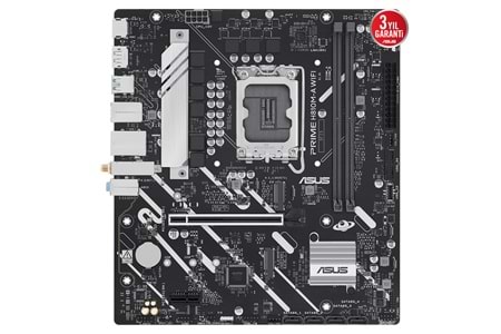 ASUS PRIME H810M-A WIFI, 2xDDR5, 2x M.2, HDMI, DP, Wi-Fi 6, Bluetooth 5.3, Intel Core Ultra CPU(Seri 2), LGA1851 Soket, ATX Anakart
