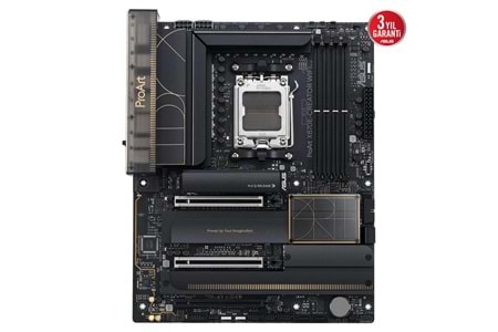 ASUS PROART X870E-CREATOR WIFI, 4xDDR5, 4xM.2, HDMI, DP, Type-C, PCIe 5.0, Wi-Fi 7, Bluetooth v5.4, AM5 Soket GAMING Anakart