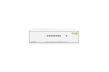HP Aruba Instant On, R8R45A, 1430-8G, 8Port, GigaBit, Yönetilemez, Masaüstü Switch