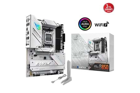 ASUS ROG STRIX B850-A GAMING WIFI, 4xDDR5, 4x M2, HDMI, DP, 2xType-C, Wi-Fi 7, Bluetooth v5.4, AM5 Soket GAMING Anakart