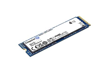KINGSTON SNV3S/4000G, NV3, 4TB, 6000/5000, Gen4, NVME PCIe M.2 2280, SSD