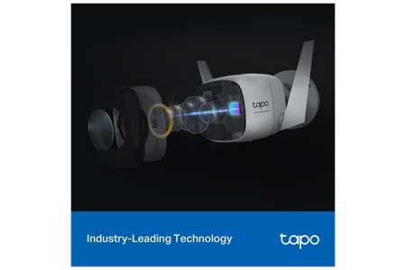 TP-LINK Tapo C325WB, 2K QHD, Dış Mekan, IP66, WiFi-Ethernet, Renkli Gece Görüşü, İki Yönlü Ses Güvenlik Kamerası