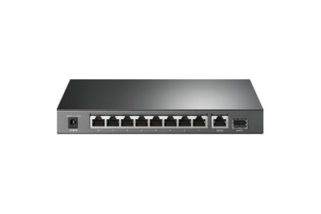 TP-LINK TL-SG1210P, 8 Port, Gigabit, PoE 63W, 1 Port SFP, Yönetilemez, Masaüstü Switch