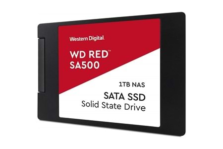WD Red SA500, WDS100T1R0A, 1TB, 560/530, SERVER ve NAS için Enterprise, 2,5" SATA, SSD
