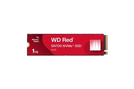 WD Red SN700, WDS100T1R0C, 1TB, 3430/3000, SERVER ve NAS için Enterprise, Gen3, NVMe PCIe M.2 2280, SSD