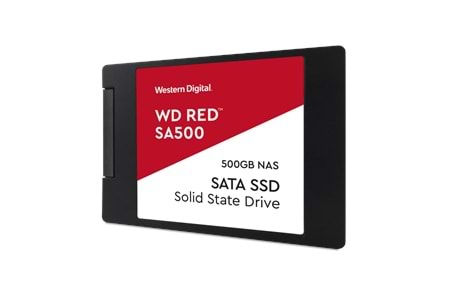 WD Red SA500, WDS500G1R0A, 500GB, 560/530, SERVER ve NAS için Enterprise, 2,5" SATA, SSD