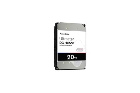 WD ULTRASTAR, WUH722020BLE6L4, 3.5", 20TB, 512Mb, 7200 Rpm, 7/24 Enterprise, DATA CENTER-GÜVENLİK-NAS-SERVER, HDD (DC HC560) (0F38785) (Türkiye Distribütörü Garantili)