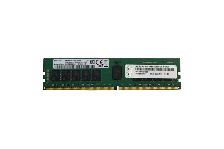 LENOVO 4X77A77495, 16Gb, 3200Mhz, DDR4, ECC, CL22, UDIMM, ST50 Uyumlu, SERVER RAM