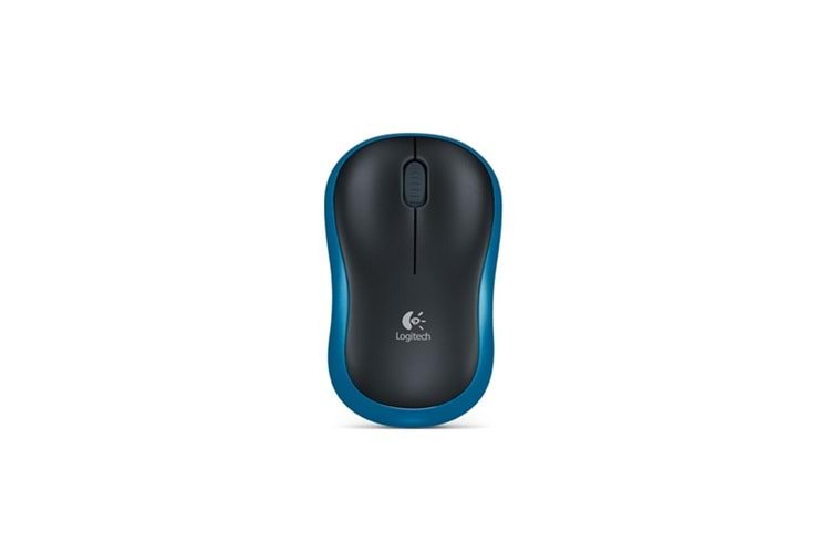 LOGITECH 910-002236, M185 Mavi, USB Nano 2,4G Kablosuz, 1000dpi, Optik, 3 Tuşlu, 12ay Pil Ömrü, Mouse