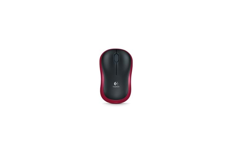 LOGITECH 910-002237, M185 Kırmızı, USB Nano 2,4G Kablosuz, 1000dpi, Optik, 3 Tuşlu, 12ay Pil Ömrü, Mouse