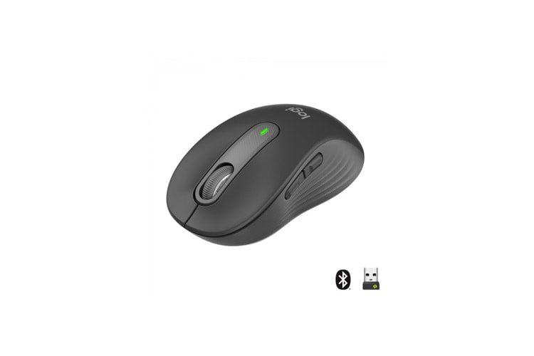 LOGITECH 910-006253, M650 Signature, Siyah, Sağ El, USB Nano 2,4G Kablosuz, 4000dpi, Optik, 5 Tuşlu, 24ay Pil Ömrü, Sessiz Mouse