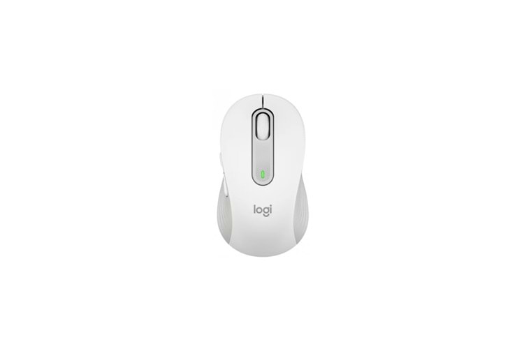 LOGITECH 910-006255, M650 Signature, Beyaz, Sağ El, USB Nano 2,4G Kablosuz, 4000dpi, Optik, 5 Tuşlu, 24ay Pil Ömrü, Sessiz Mouse