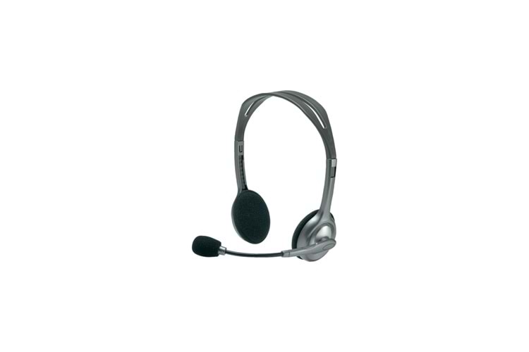 LOGITECH H110, 981-000271, 3,5mm Jac, Çağrı Merkezi, Ofis, Toplantı, Konuşmacı Tipi, Microfonlu Kulaklık