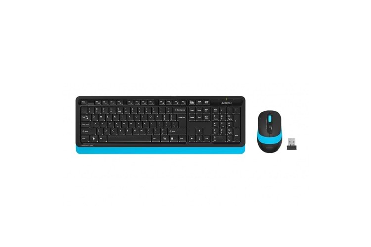 A4 TECH FG1010 Mavi FSTYLER Türkçe Q 2,4Ghz Kablosuz Klavye Mouse Set