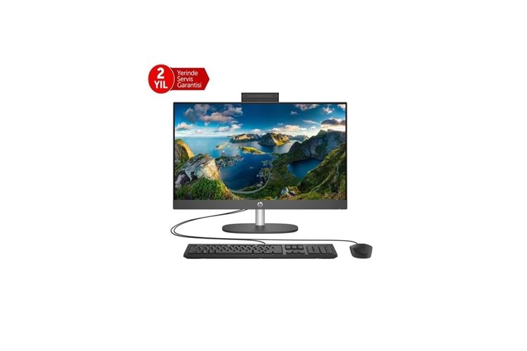 HP B6JC9ES, ProOne 240 G10, i5-1334U, 23,8" FHD Ekran, 16Gb Ram, 512Gb SSD, Paylaşımlı Ekran Kartı, Free Dos All In One PC, SİYAH (2 Yıl Yerinde Garanti)