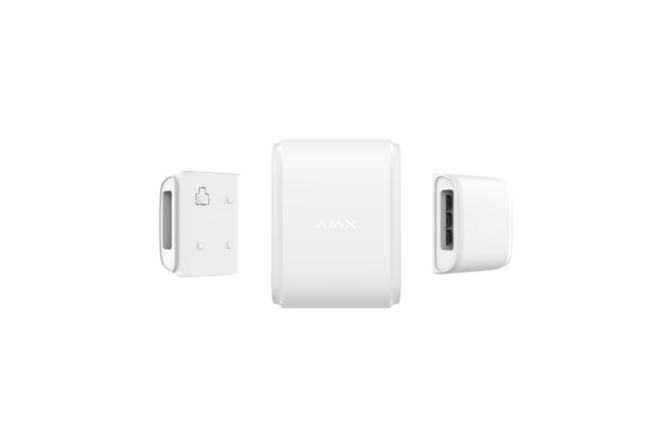 AJAX Dual Curtain, Kablosuz, Çift Taraflı Perde Tipi Hareket Dedektörü, Beyaz