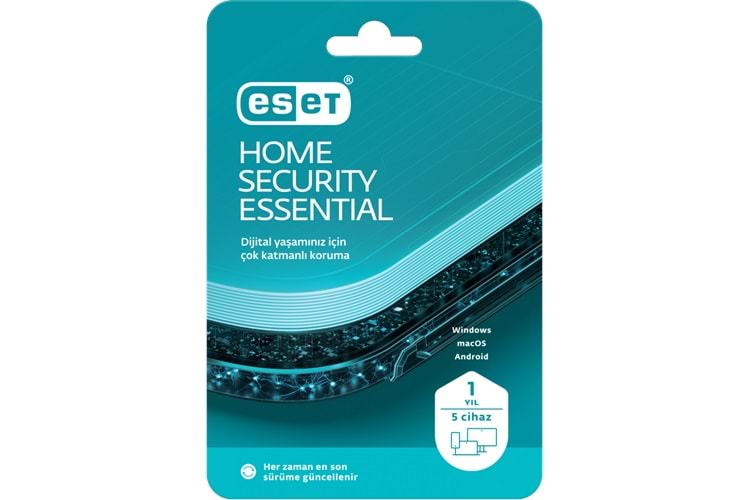 ESET HOME SECURITY ESSENTIAL 5 Kullanıcı, 1 YIL, BOX