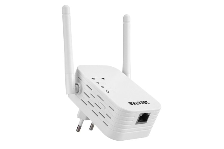 EVEREST EWR-N302, 300Mbps, 2,4Ghz, WPS Butonu, 1Port LAN/WAN, Menzil Genişletici