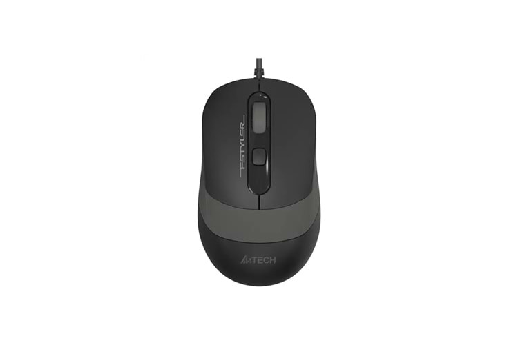 A4 TECH FM10 Siyah-Gri V-Track 1600DPI, Usb Optik Mouse