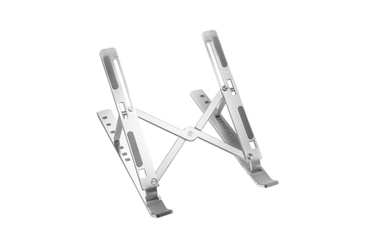 FRISBY FNC-5150ST, 10"-15.6" Taşınabilir, Katlanır, Notebook Standı, 7 Kademeli Ayarlanabilir Yükseklik, Alüminyum (Gümüş)