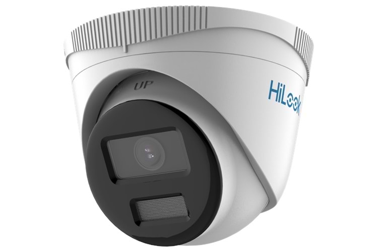 HILOOK IPC-T229H, 2Mpix, 2,8mm Lens, H265+, 30Mt Gece Görüşü, Color Vu Lite, PoE, Dome, IP Kamera