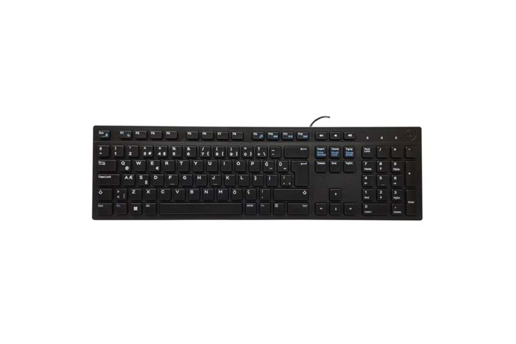 DELL KB216-BK-TUR, Siyah, USB Kablolu, Türkçe Q, Multimedya KLAVYE