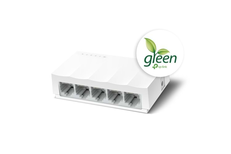 TP-LINK LS1005, Green Tech, 5 Port, MegaBit, Yönetilemez, Masaüstü Switch
