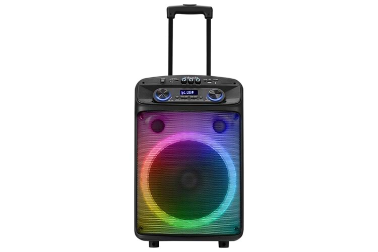 MIKADO MD-BT505, 60W, Taşınabilir, USB/BT/TF/TWS, RGB Aydınlatma, Toplantı, Parti, Açık Hava Speaker. Kablosuz El ve Kafa Mikrofonu Hediyeli