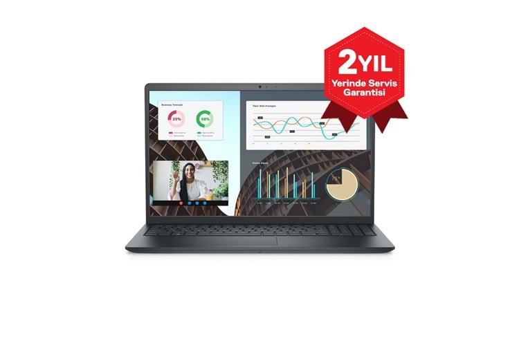 DELL Vostro 3530, N1601PVNB3530U, i7-1355U, 15,6" FHD, 8Gb Ram, 512Gb SSD, Paylaşımlı Ekran Kartı, Free Dos Notebook (210258734)