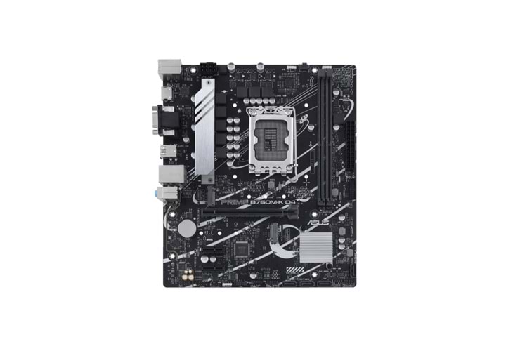 ASUS PRIME B760M-K D4, 2xDDR4, 2x M.2, D-SUB, HDMI, 12-13.14.Nesil, LGA1700 Soket, Anakart