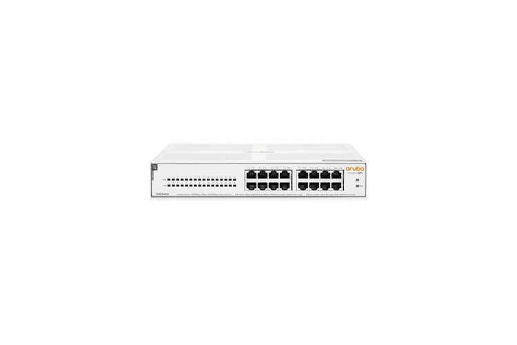 HP Aruba Instant On, R8R48A, 1430-16G, 16Port, GigaBit, PoE 124W, Yönetilemez, Masaüstü Switch
