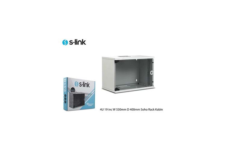 S-LINK 4U 530x400 Soho Rack Kabinet (Demonte)