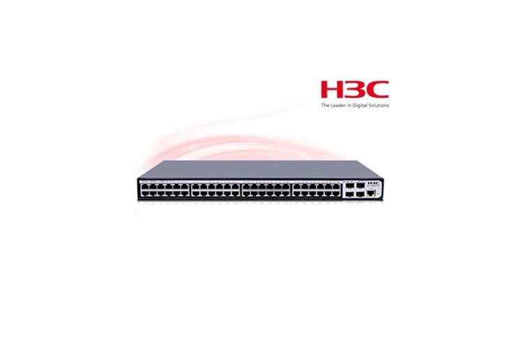 H3C S1850-52P, 48 Port, GigaBit, L2, 1 Port GigaBit Uplink, 4 Port GigaBit SFP, Web Yönetilebilir, Masaüstü Switch