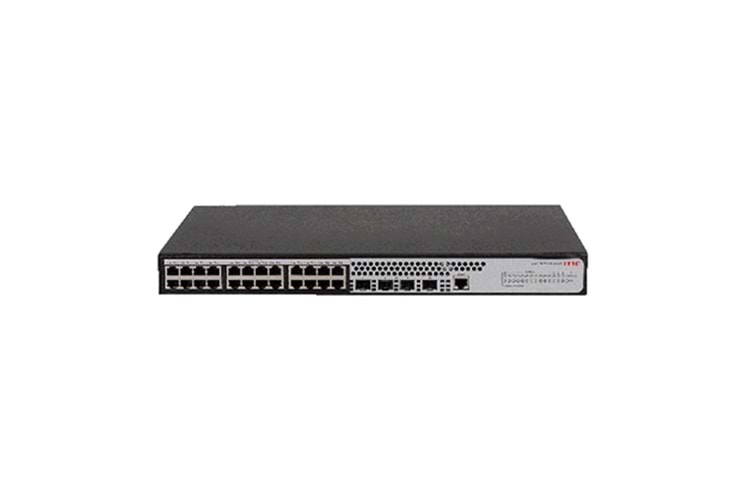 H3C S1850V2-28P-EI, 24 Port, GigaBit, L2, 1 Port GigaBit Uplink, 4 Port GigaBit SFP, Web Yönetilebilir, Masaüstü Switch