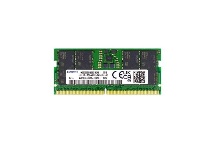 Samsung SAMSO4800/16, 16GB, DDR5, 4800MHz, CL46, 1.1V Notebook Ram (M425R2GA3BB0--CQKOL)